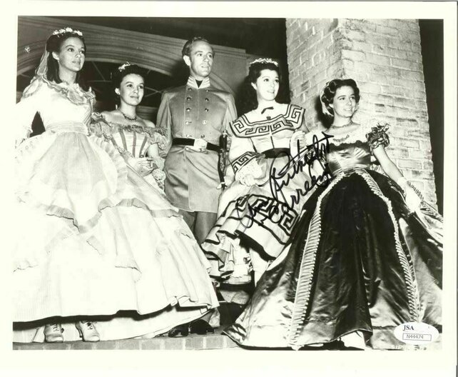 ANN RUTHERFORD DECEASED SCARLETT'S SISTER IN GONE W/ THE WIND SIGNED JSA N44474