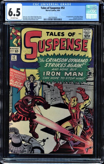 TALES OF SUSPENSE #52 CGC 6.5 1ST APP OF BLACK WIDOW #2027252020