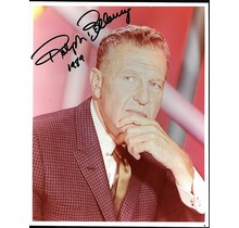 RALPH BELLAMY, (DECEASED) SIGNED 8X10 PHOTO IN 1989 8X10 W/COA