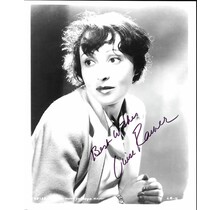 LUISE RAINER, ACTRESS (DECEASED) OSCAR WINNER SIGNED 8X10 WITH COA