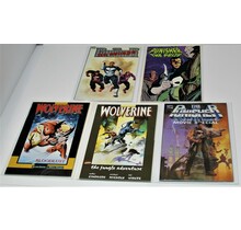 WOLVERINE/PUNISHER GRAPHIC NOVELS HIGH GRADE MARVEL LOT 5-IN-ALL