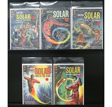 DOCTOR SOLAR MAN OF THE ATOM, #s 6, 11, 13, 14, 15 ORIGIN RETOLD, GOLD KEY