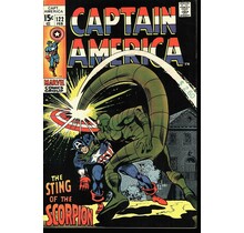 Captain America #122 vs. The Scorpion, Very Fine- 15¢ cover