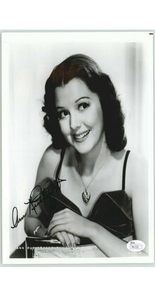 ANN RUTHERFORD DECEASED SCARLETT'S SISTER IN GONE W/ THE WIND SIGNED JSA #P4172