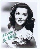 ANN RUTHERFORD ACTRESS, AUTOGRAPHED, SIGNED 8X10 WITH COA
