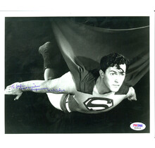 KIRK ALYN 1ST SUPERMAN IN FILM PSA/DNA "FLYING" SIGNED 8X10 PHOTO