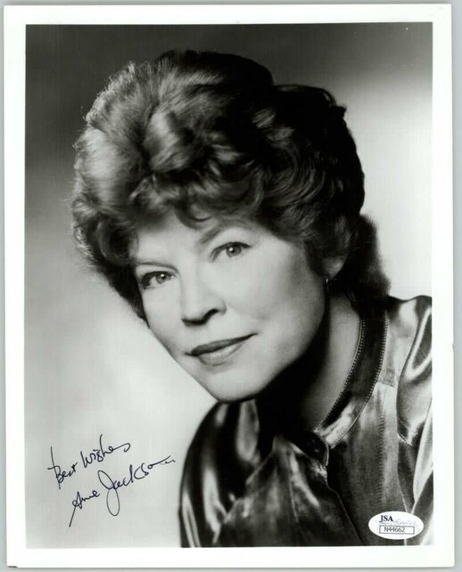 ANNE JACKSON (DECEASED) SIGNED 8X10 JSA AUTHENTICATED COA #N44662