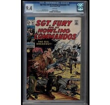 SGT FURY HIS HOWLING COMMANDOS #61 CGC 9.4 WHITE PAGES CGC #7964220002