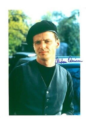 AIDAN QUINN AUTOGRAPHED SIGNED 8X10 WEARING BERET HAT. WITH COA