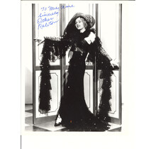 ESTHER RALSTON POSING IN BLACK GOWN SIGNED PHOTO AUTOGRAPHED W/COA 8X10