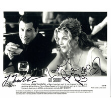 RENE RUSSO JOHN TRAVOLTA AUTOGRAPHED SIGNED 8X10 PUBLICITY PHOTO " GET SHORTY "