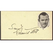 LAWRENCE TIBBETT PHOTO ON SIGNED COOL VINTAGE PICTURE CARD W/COA