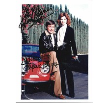 ROBERT WAGNER AND STEFANIE POWERS "HART TO HART" 8X10 SIGNED PHOTO WITH/COA