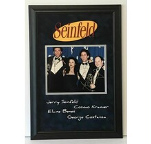 SEINFELD TV CAST SIGNED FRAMED PHOTO RICHARDS, DREYFUS, ALEXANDER & SEINFELD