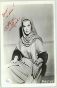 ARLENE DAHL OSCAR WINNER "SHE PLAYED WITH FIRE" PROMO SIGNED 8X10 JSA #P41581