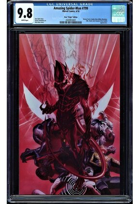 AMAZING SPIDER-MAN #799 2018 CGC 9.8 OWW PAGES CGC #2000953001 RED GOBLIN