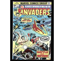 The Invaders # 1 Fine/ Very Fine Includes Marvel Value Stamp "The Watcher"