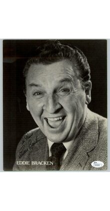 EDDIE BRACKEN, WALLY WORLD DECEASED SIGNED 8X10 JSA AUTHENTICATED COA #N44606