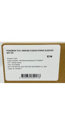 FUSION STRIKE ~ SLEEVED BOOSTER CASE