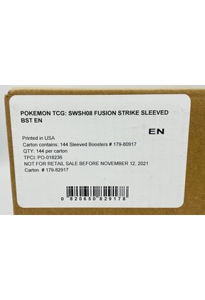 FUSION STRIKE ~ SLEEVED BOOSTER CASE