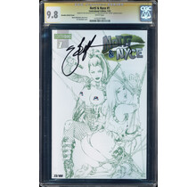 NOTTI & NYCE #1 BASALDUA SKETCH COVER 23/100 CGC 9.8 SS  #1152377009