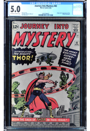 JOURNEY INTO MYSTERY #83 CGC 5.0 OFF-WHITE TO WHITE #0303594002