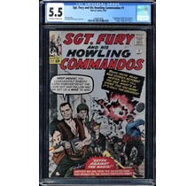 CGC SGT FURY AND HIS HOWLING COMMANDOS #1 5.5 OWW 2006603006
