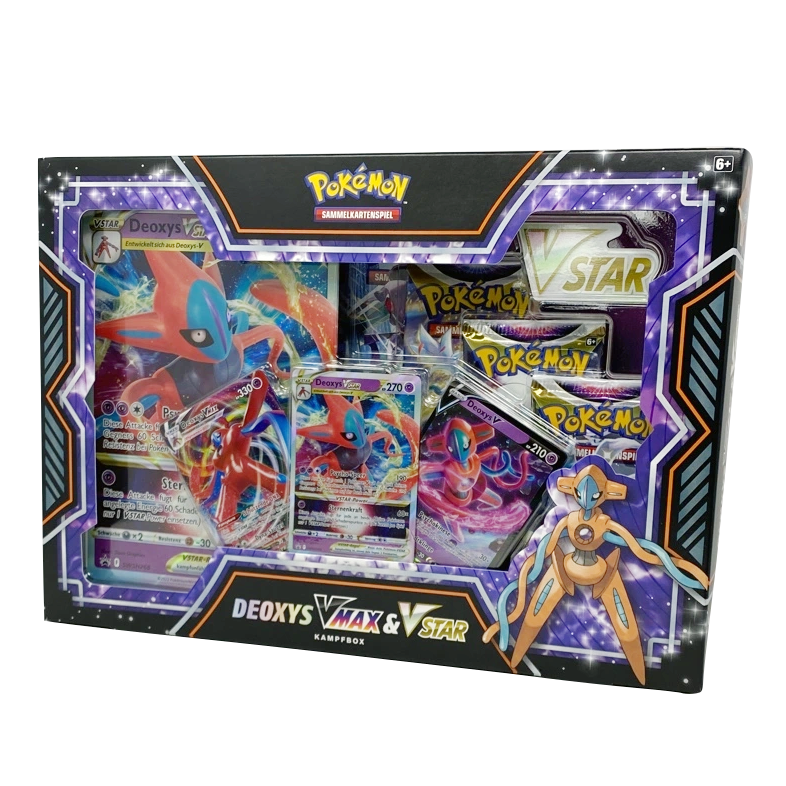 Juego de cartas pokemon tcg barajas de combate deoxys vmax & vstar 6  unidades español