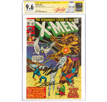 X-MEN #65 CGC 9.6 OWW SS 2X's STAN LEE, NEAL ADAMS CGC #1519250010