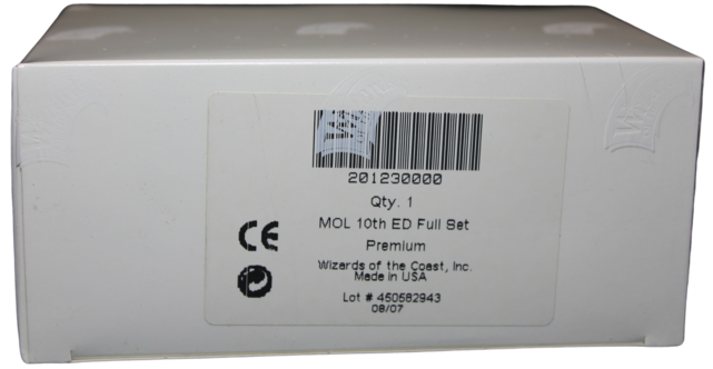 10th Edition FOIL Complete Set ALL FOIL CARDS Factory Sealed MOL MTG Magic