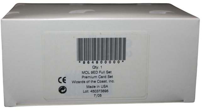 9th Edition  FOIL Complete Set ALL FOIL CARDS Factory Sealed MOL MTG Magic