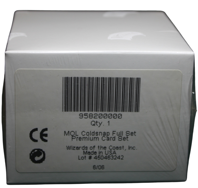 Coldsnap  FOIL Complete Set ALL FOIL CARDS Factory Sealed MOL MTG Magic