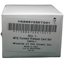 Torment FOIL Complete Set ALL FOIL CARDS Factory Sealed MOL MTG Magic