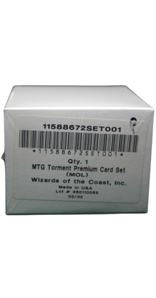 Torment FOIL Complete Set ALL FOIL CARDS Factory Sealed MOL MTG Magic