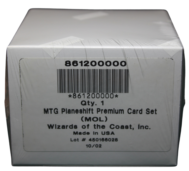 PLANESHIFT  FOIL Complete Set ALL FOIL CARDS Factory Sealed MOL MTG Magic