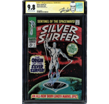 SILVER SURFER #1 CGC 9.8 SINGLE HIGHEST SIGNATURE SERIES COPY !! SIGNED BY STAN LEE 1ST APP & ORIGIN OF SILVER SURFER CGC #0351036001