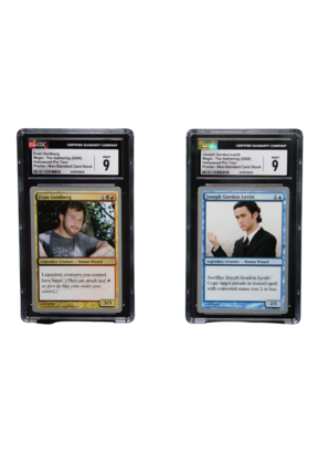 EVAN GOLDBERG & JOSEPH GORDON-LEVITT MAGIC CARDS