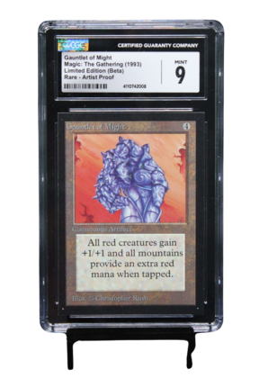 ARTIST PROOF GUANTLET OF MIGHT BETA CGC 9.0