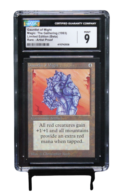 ARTIST PROOF GUANTLET OF MIGHT BETA CGC 9.0