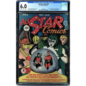 ALL STAR COMICS 8 CGC 6.0 ORIGIN 1ST APPEARANCE OF WONDER WOMAN 1