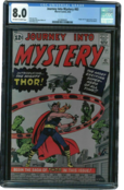 JOURNEY INTO MYSTERY #83  CGC 8.0 OW/W 1ST APP AND ORIGIN THOR CGC #0329806001