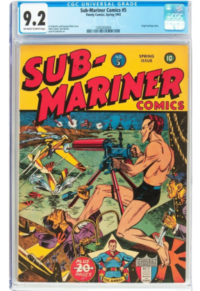 SUB-MARINER COMICS #5 CGC 9.2 OWW SINGLE HIGHEST GRADED ! CGC #1293263004