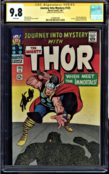 JOURNEY INTO MYSTERY #125 CGC 9.8 WHITE SS STAN LEE SINGLE HIGHEST #1434691006