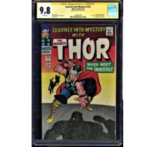 JOURNEY INTO MYSTERY #125 CGC 9.8 WHITE SS STAN LEE SINGLE HIGHEST #1434691006