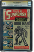 TALES OF SUSPENSE #39 CGC 8.5 SS STAN LEE SIGNED 1ST APP IRON MAN #1003705003