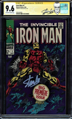 IRON MAN #1 CGC 9.6 OWW SS STAN LEE (NICER THAN MANY 9.8'S) CGC #0351033002