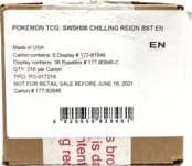 CHILLING REIGN (6) BOOSTER BOX CASE (2021)