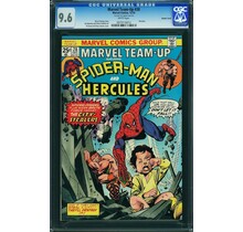 MARVEL TEAM-UP #28 CGC 9.6 WHITE PAGES RARE DOUBLE COVER CGC #0973116013