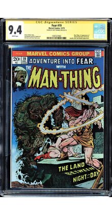 FEAR #19 CGC 9.4 WHITE SS ROY THOMAS 1ST APP HOWARD THE DUCK #1597227002