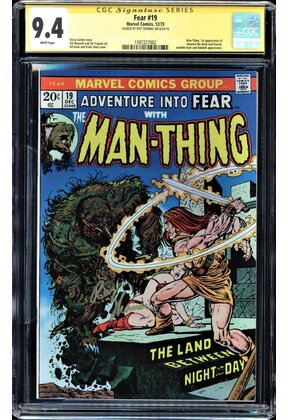 FEAR #19 CGC 9.4 WHITE SS ROY THOMAS 1ST APP HOWARD THE DUCK #1597227002